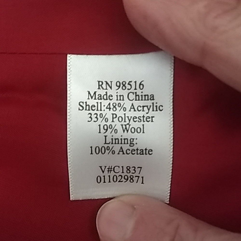 Really Pretty. Soft Wool Burgandy Jacket - image 4